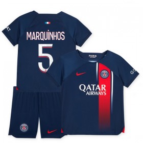 Nogometni Dresovi Paris Saint-Germain 2023-24 Marquinhos 5 Dječji Domaći Kratkih Rukava